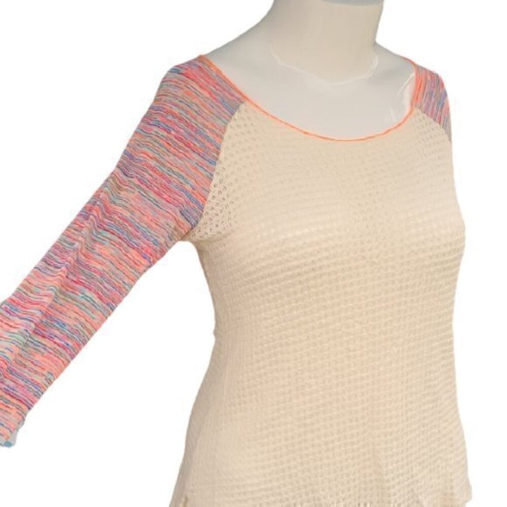 [Vintage Havana] Striped Sleeve Top- Size L